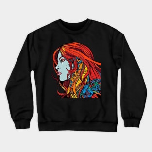 Red Sonja Profile Graffiti Streetwear Crewneck Sweatshirt